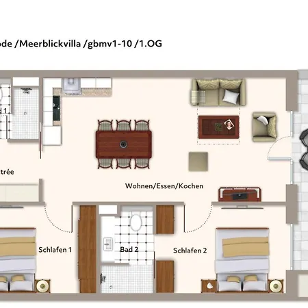 Apartmentanlage Meerblickvilla Apartmentanlage Meerblickvilla 1-10 公寓 Großenbrode